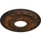 Ekena Millwork Blackthorn Ceiling Medallion (Fits Canopies up to 4 7/8"), 11 3/4"OD x 3 5/8"ID x 1"P, Rust CM11BLRUS - alternate 5